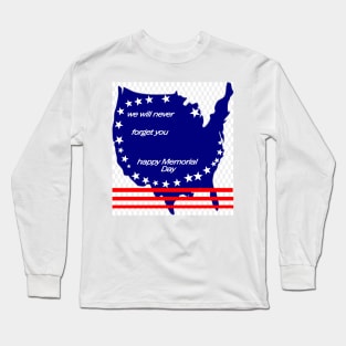 happy memorial day Long Sleeve T-Shirt